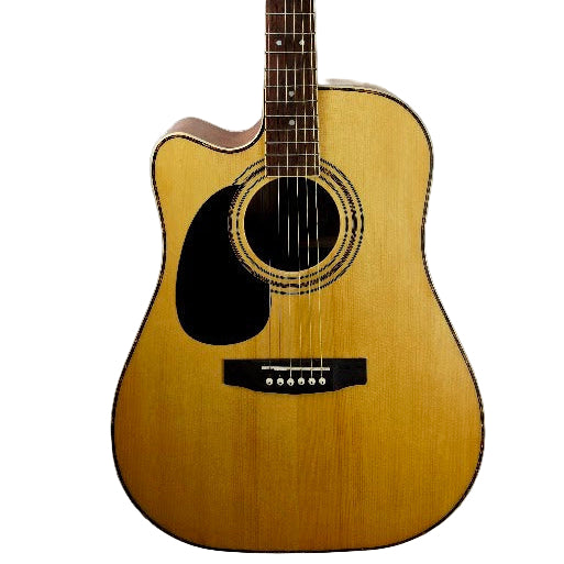 CORT AD880CE LH LEFT HANDED NATURAL ELECTRO ACOUSTIC GUITAR