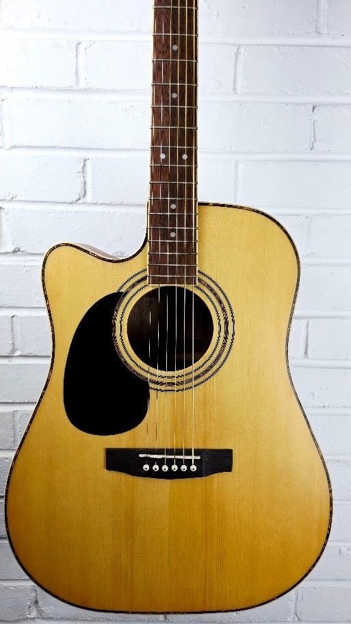 CORT AD880CE LH LEFT HANDED NATURAL ELECTRO ACOUSTIC GUITAR