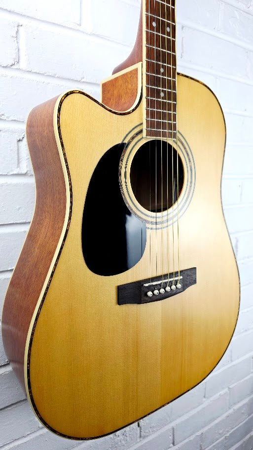 CORT AD880CE LH LEFT HANDED NATURAL ELECTRO ACOUSTIC GUITAR
