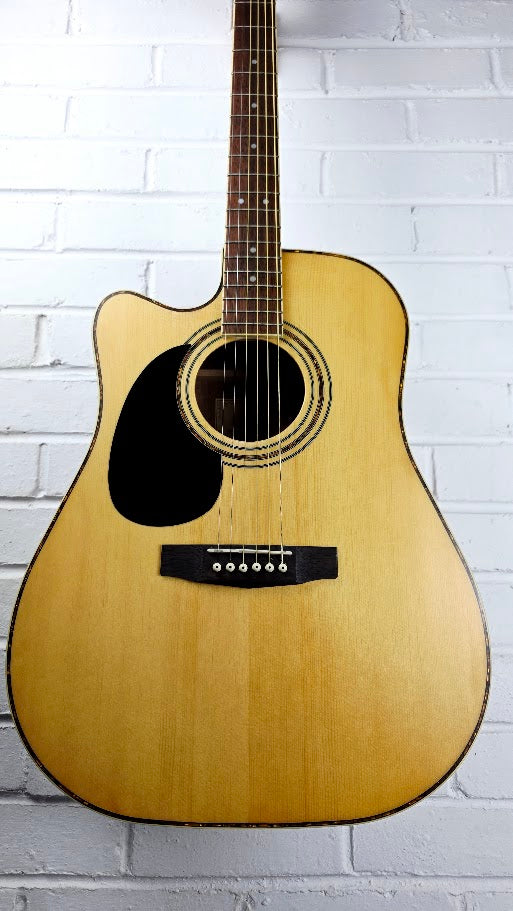 CORT AD880CE LH LEFT HANDED NATURAL ELECTRO ACOUSTIC GUITAR