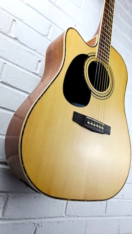 CORT AD880CE LH LEFT HANDED NATURAL ELECTRO ACOUSTIC GUITAR