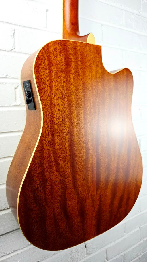 CORT AD880CE LH LEFT HANDED NATURAL ELECTRO ACOUSTIC GUITAR