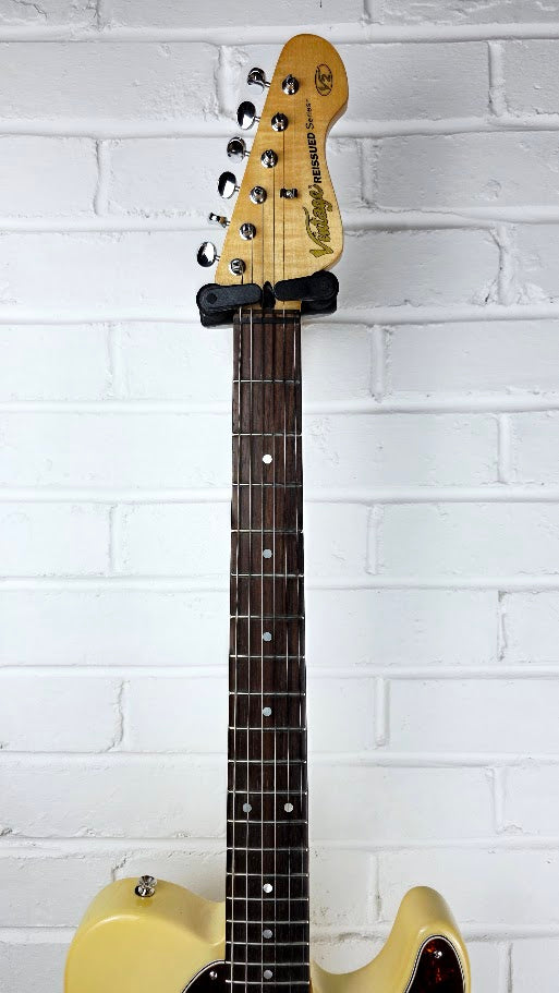 VINTAGE REISSUED SERIES V2 BLONDE TELECASTER ELECTRIC GUITAR
