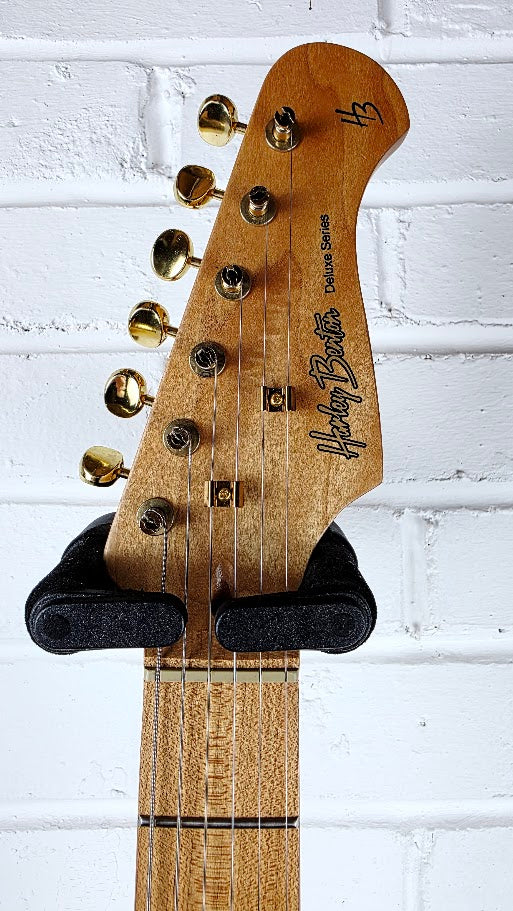 HARLEY BENTON ST-62DLX OW OLYMPIC WHITE AND GOLD ELECTRIC GUITAR