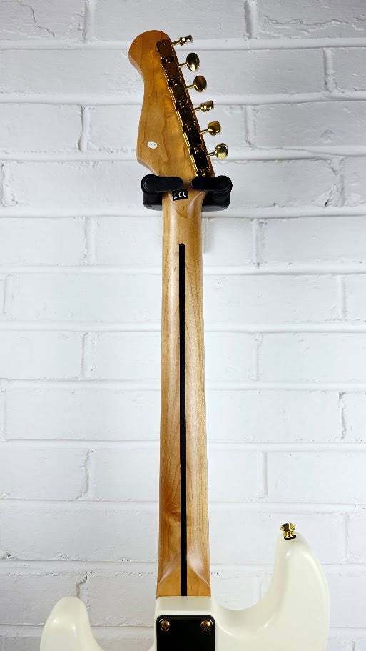 HARLEY BENTON ST-62DLX OW OLYMPIC WHITE AND GOLD ELECTRIC GUITAR