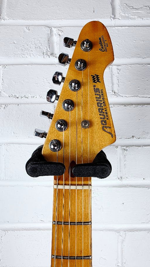 KAWAI AQUARIUS BLACK 1980s ELECTRIC GUITAR