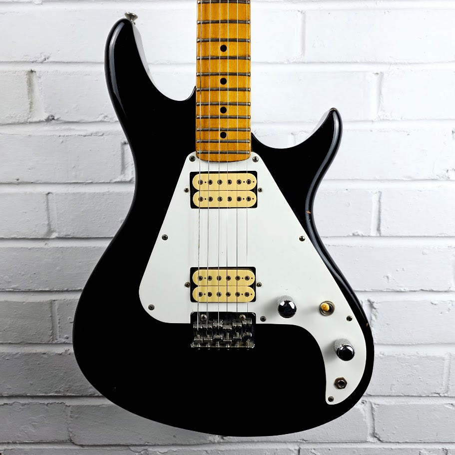 KAWAI AQUARIUS BLACK 1980s ELECTRIC GUITAR