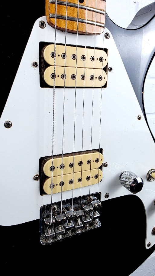 KAWAI AQUARIUS BLACK 1980s ELECTRIC GUITAR