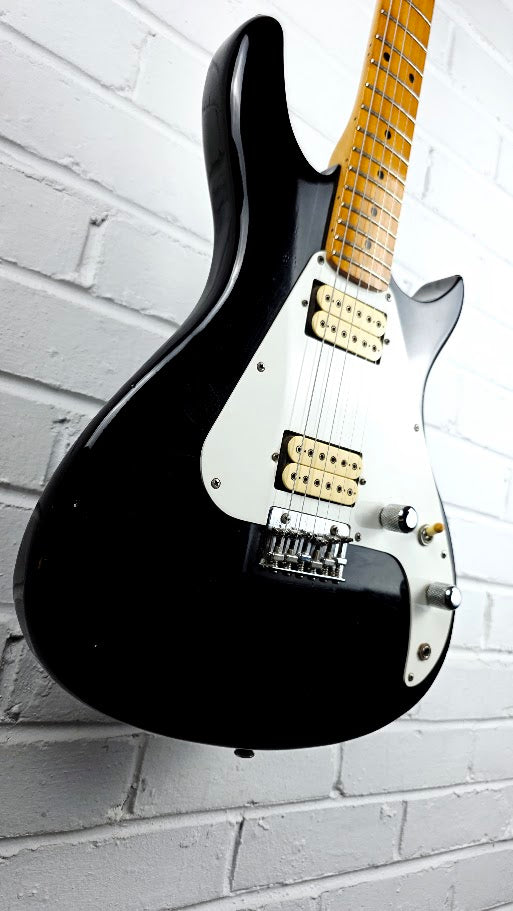 KAWAI AQUARIUS BLACK 1980s ELECTRIC GUITAR