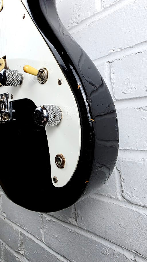 KAWAI AQUARIUS BLACK 1980s ELECTRIC GUITAR