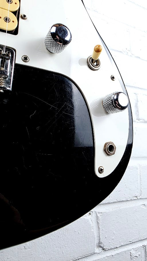 KAWAI AQUARIUS BLACK 1980s ELECTRIC GUITAR