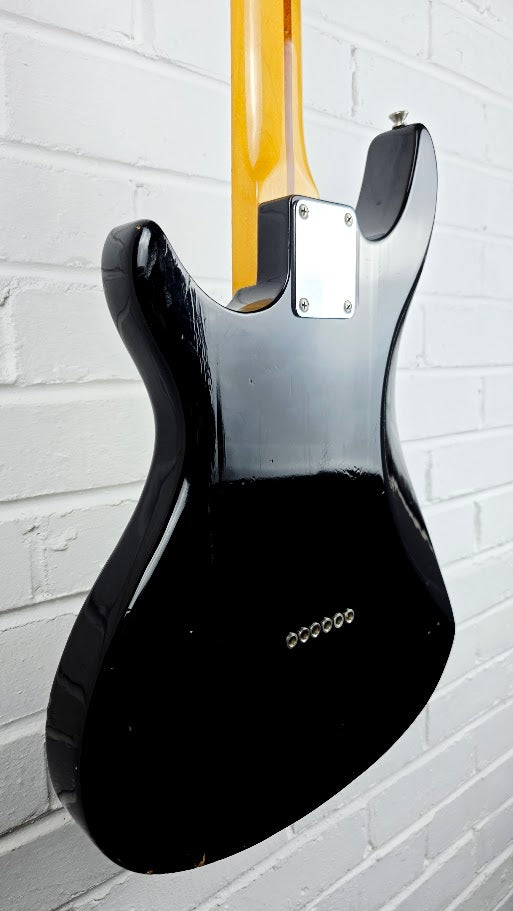 KAWAI AQUARIUS BLACK 1980s ELECTRIC GUITAR