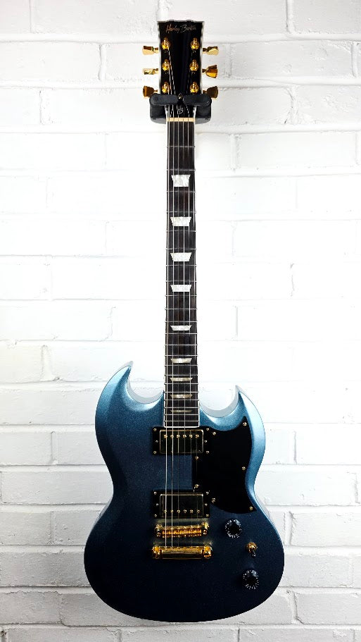 HARLEY BENTON DC-DLX SG GOTOH PELHAM BLUE ELECTRIC GUITAR
