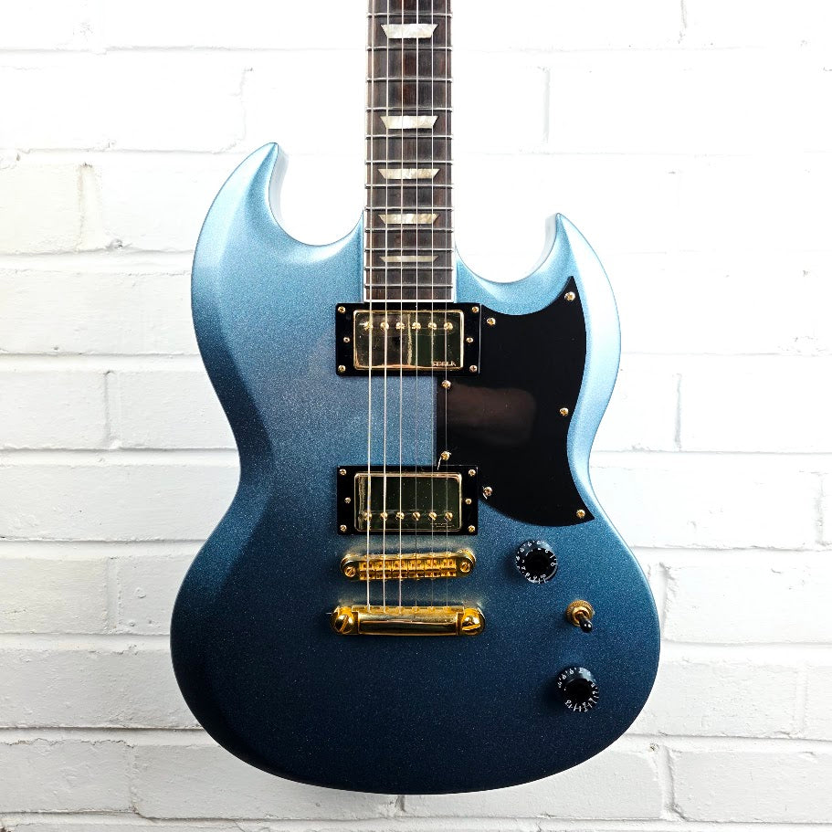 HARLEY BENTON DC-DLX SG GOTOH PELHAM BLUE ELECTRIC GUITAR
