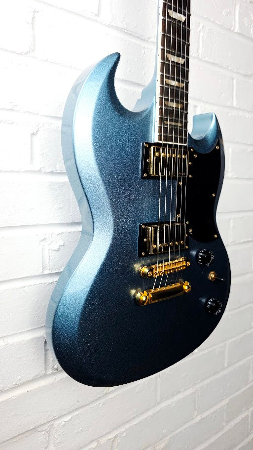 HARLEY BENTON DC-DLX SG GOTOH PELHAM BLUE ELECTRIC GUITAR