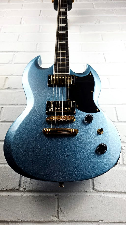 HARLEY BENTON DC-DLX SG GOTOH PELHAM BLUE ELECTRIC GUITAR