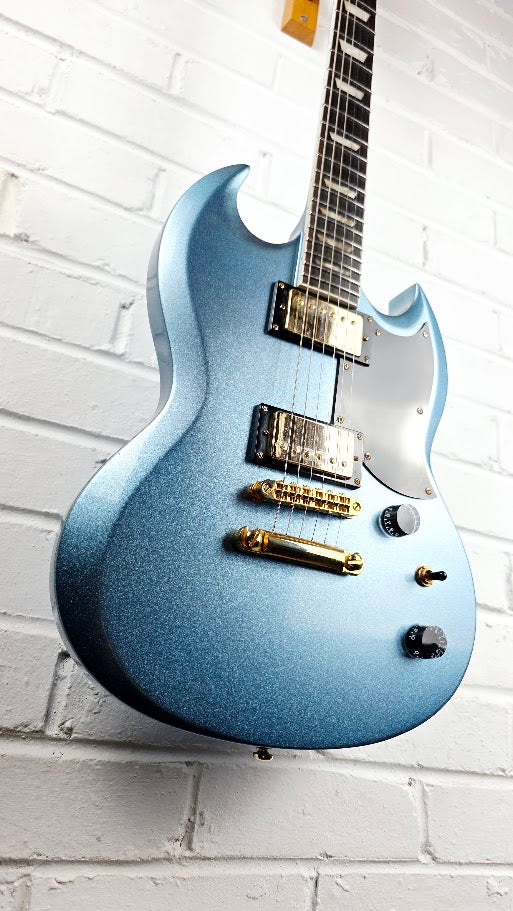 HARLEY BENTON DC-DLX SG GOTOH PELHAM BLUE ELECTRIC GUITAR