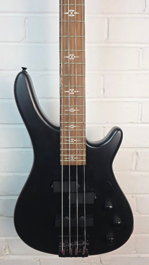 STAGG BC300 GOTHIC BLACK 4 STRING BASS GUITAR