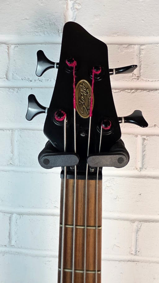 STAGG BC300 GOTHIC BLACK 4 STRING BASS GUITAR