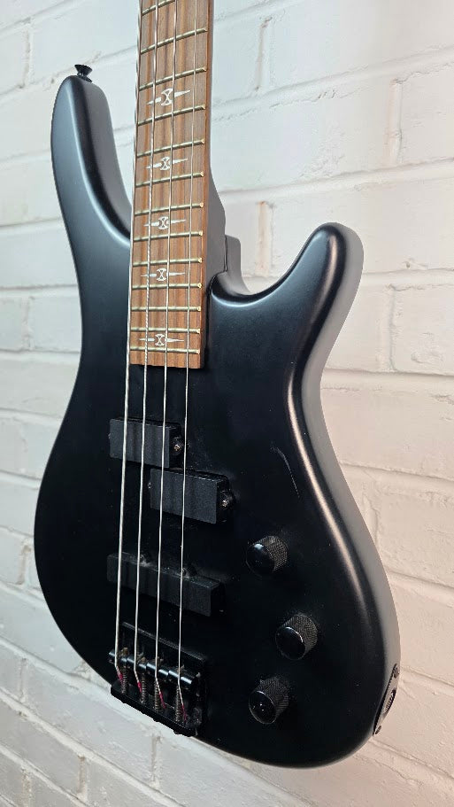 STAGG BC300 GOTHIC BLACK 4 STRING BASS GUITAR