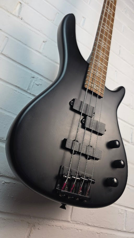 STAGG BC300 GOTHIC BLACK 4 STRING BASS GUITAR