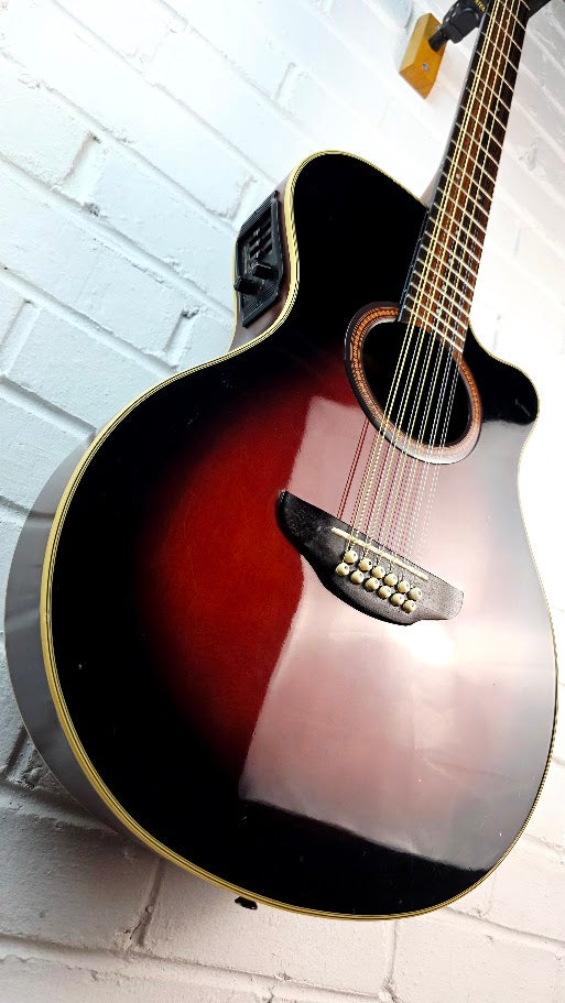 YAMAHA APX-4-12A 12 STRING SUNBURST ELECTRO ACOUSTIC GUITAR