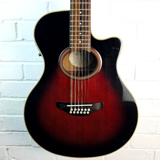 YAMAHA APX-4-12A 12 STRING SUNBURST ELECTRO ACOUSTIC GUITAR