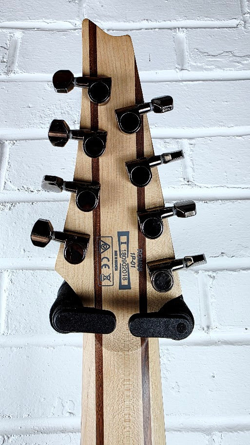 IBANEZ RGMS8 MULTI SCALE 8 STRING BLACK ELECTRIC GUITAR