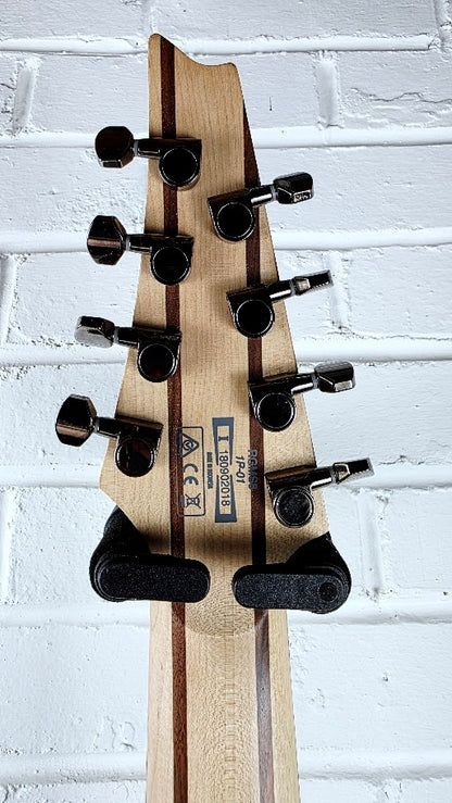 IBANEZ RGMS8 MULTI SCALE 8 STRING BLACK ELECTRIC GUITAR