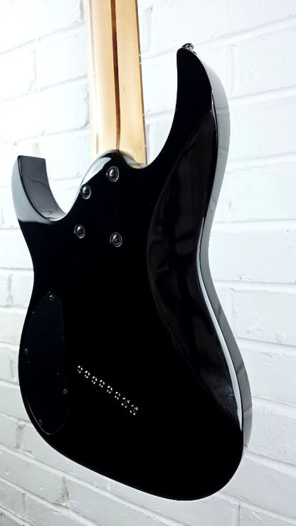 IBANEZ RGMS8 MULTI SCALE 8 STRING BLACK ELECTRIC GUITAR