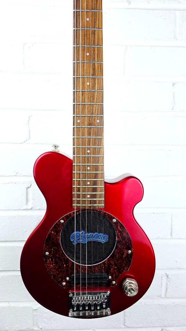 PIGNOSE PGG200 RED ELECTRIC GUITAR WITH BUILT IN AMP