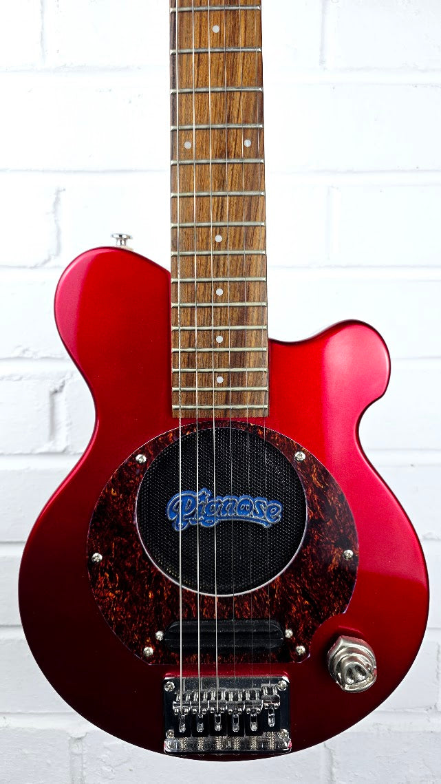 PIGNOSE PGG200 RED ELECTRIC GUITAR WITH BUILT IN AMP