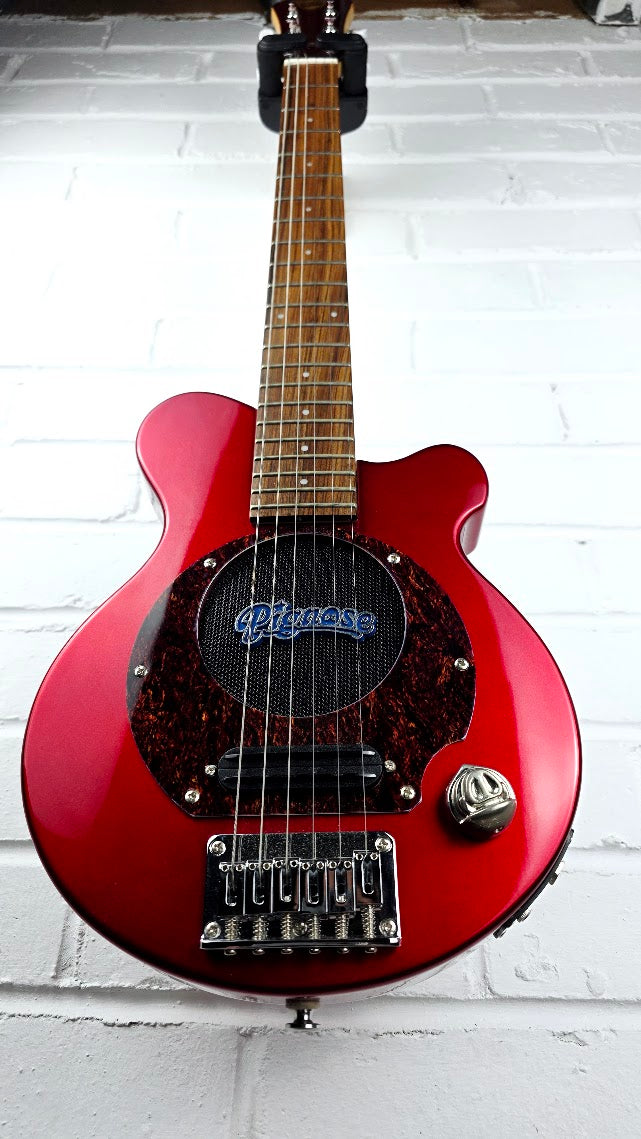 PIGNOSE PGG200 RED ELECTRIC GUITAR WITH BUILT IN AMP
