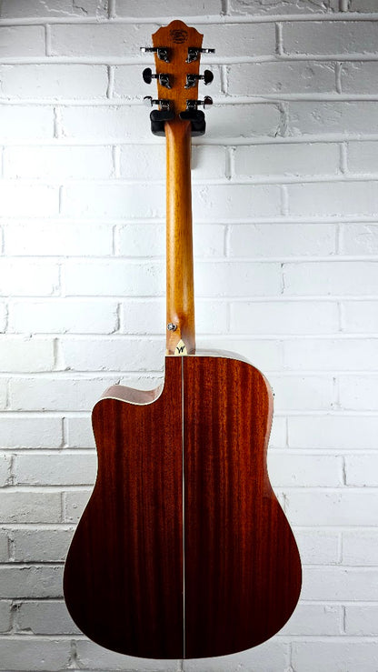 WASHBURN WD7SCE-O NATURAL ELECTRO ACOUSTIC GUITAR