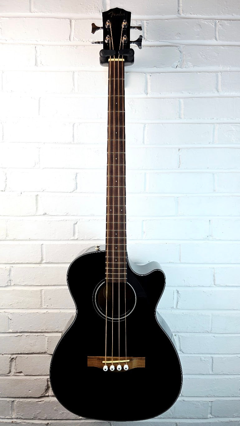 FENDER CB-60SCE BLK LR ELECTRO ACOUSTIC BASS GUITAR BLACK
