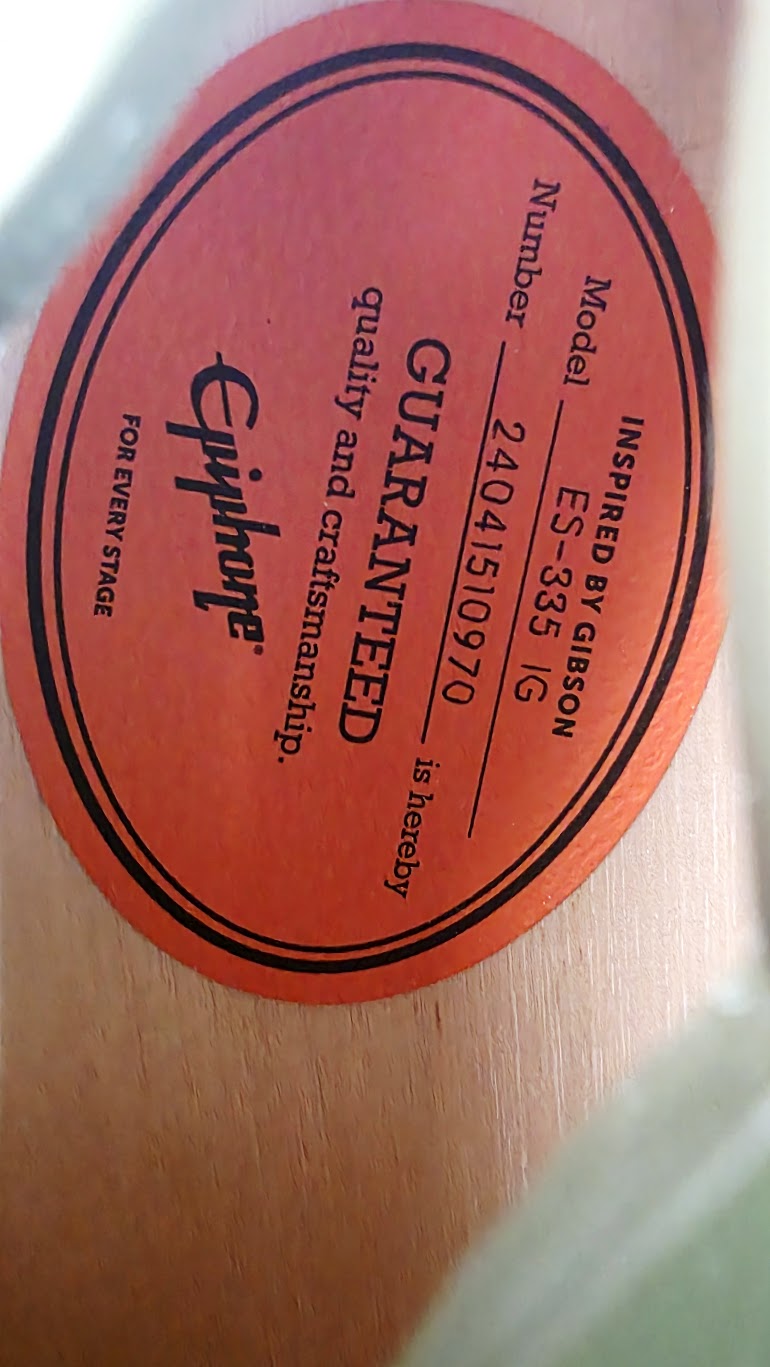 EPIPHONE ES 335 IG INSPIRED BY GIBSON DRAB OLIVE ELECTRIC GUITAR