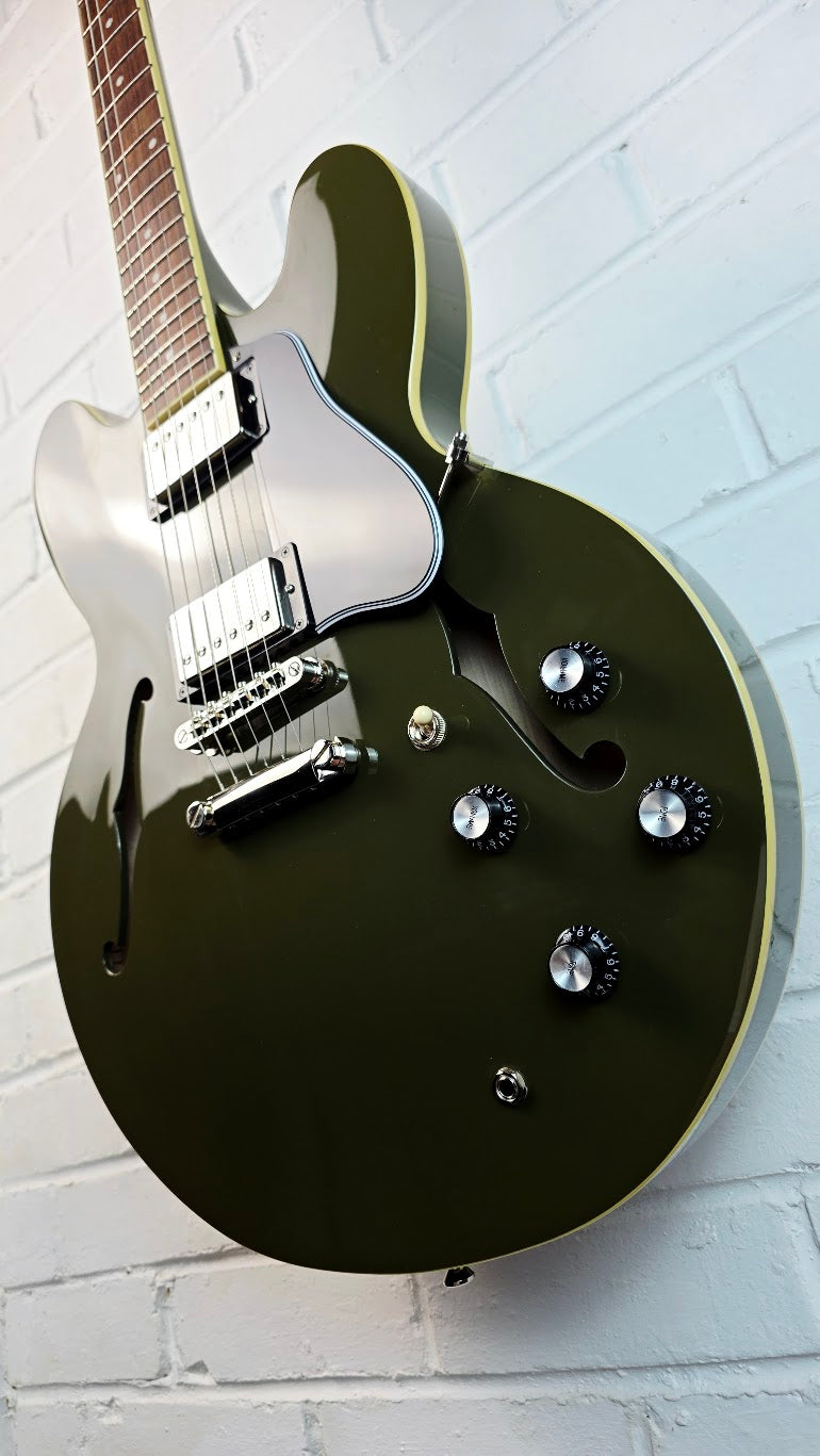 EPIPHONE ES 335 IG INSPIRED BY GIBSON DRAB OLIVE ELECTRIC GUITAR