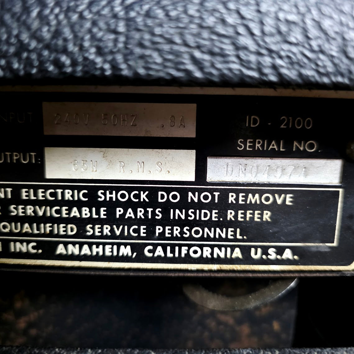 MUSICMAN 112 RP 65 WATT 1980s VALVE AMP