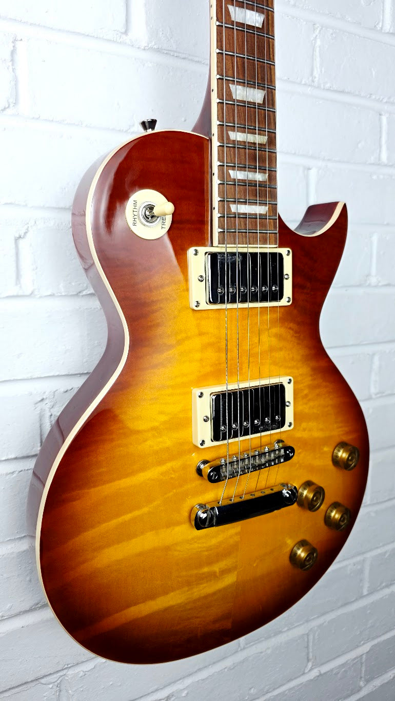 VINTAGE V100 SUNBURST LES PAUL ELECTRIC GUITAR