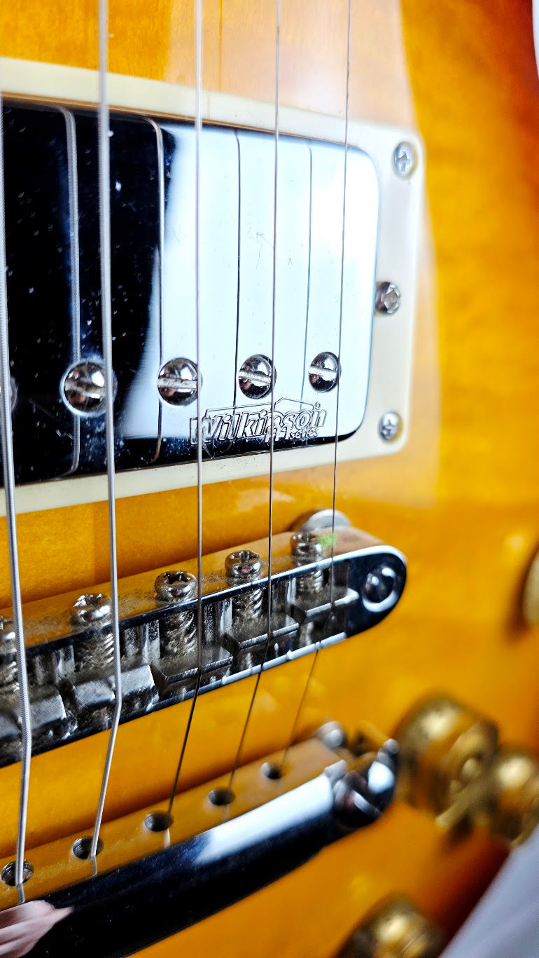 VINTAGE V100 SUNBURST LES PAUL ELECTRIC GUITAR