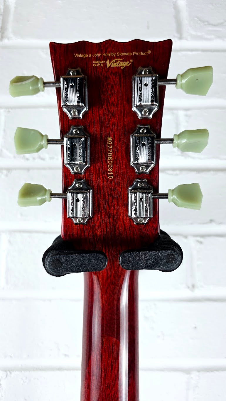 VINTAGE V100 SUNBURST LES PAUL ELECTRIC GUITAR