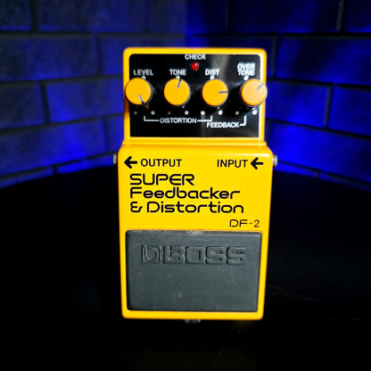 BOSS DF-2 SUPER FEEDBACK & DISTORTION JAPAN 80S GUITAR PEDAL