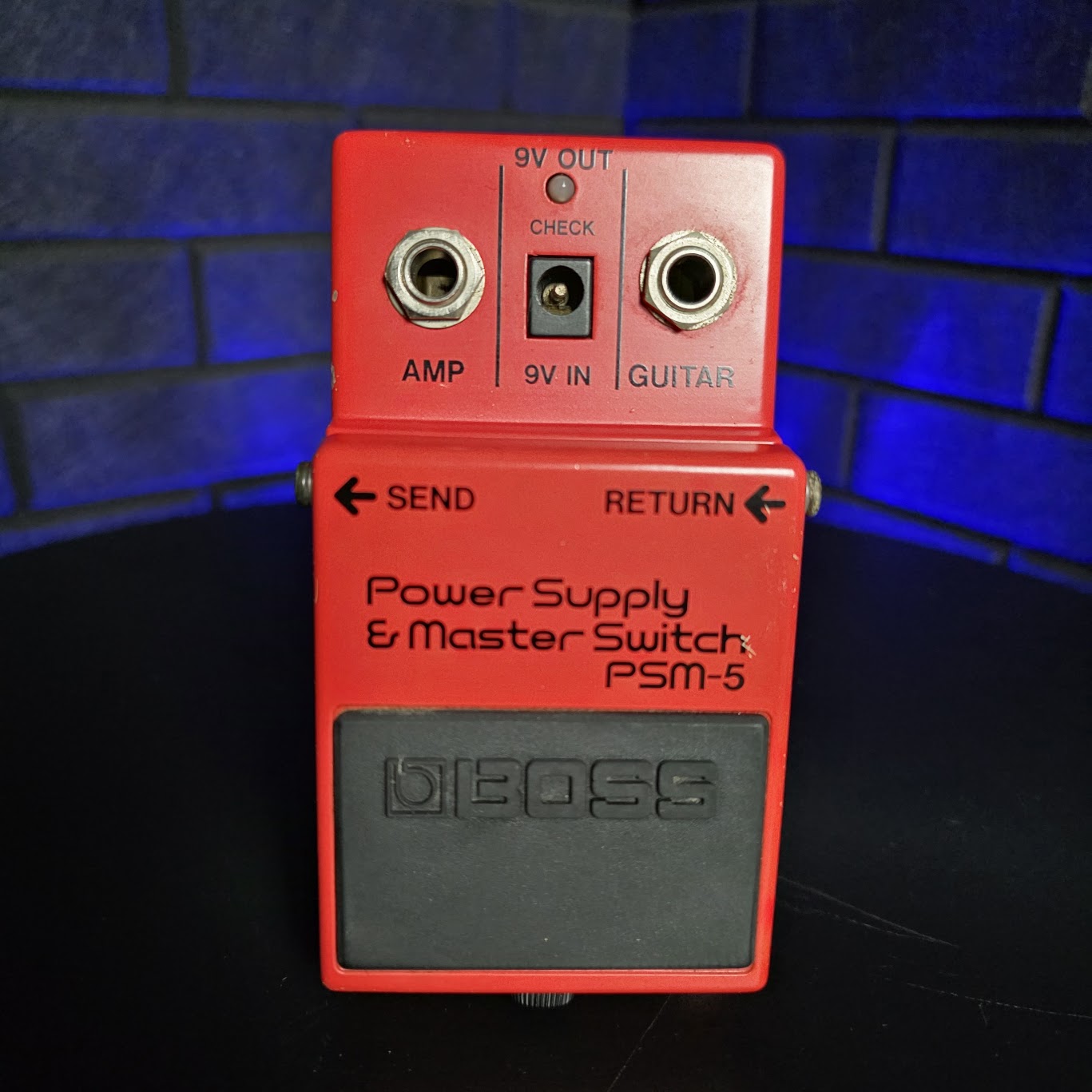 BOSS PSM-5 POWER SUPPLY & MASTER SWITCH RED LABEL JAPAN VINTAGE GUITAR PEDAL