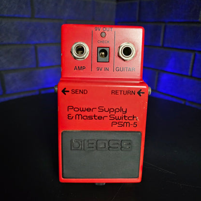 BOSS PSM-5 POWER SUPPLY & MASTER SWITCH RED LABEL JAPAN VINTAGE GUITAR PEDAL