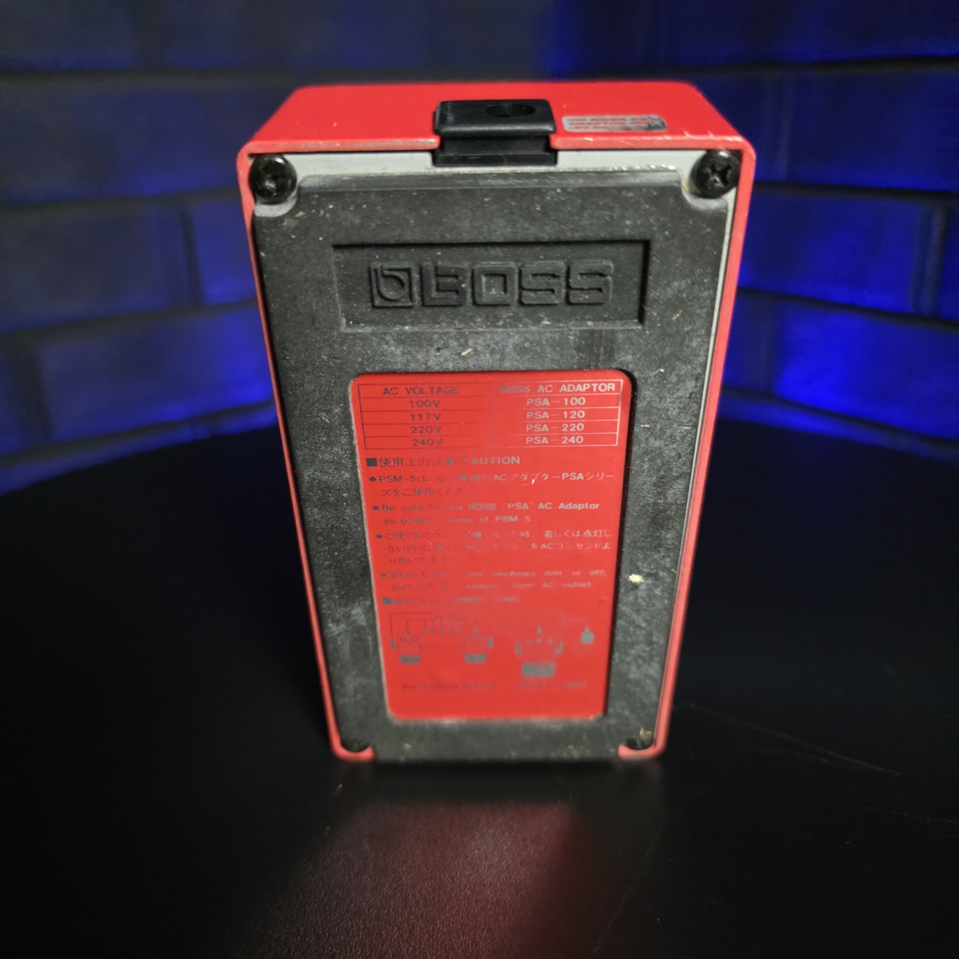 BOSS PSM-5 POWER SUPPLY & MASTER SWITCH RED LABEL JAPAN VINTAGE GUITAR PEDAL