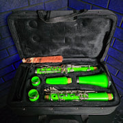 SLADE USA GREEN Bb STUDENT CLARINET WITH NEW CASE