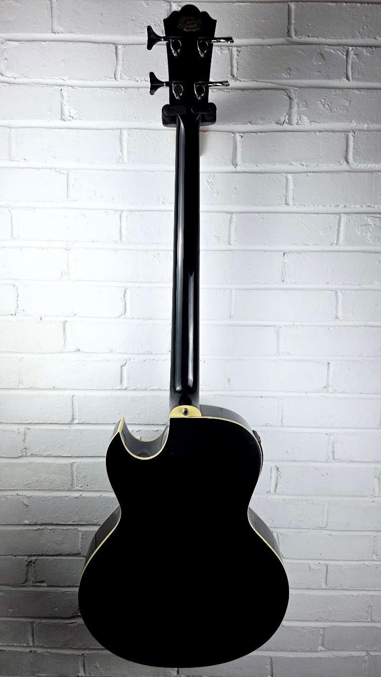 WASHBURN AB-10 BLACK ACOUSTIC 4 STRING BASS GUITAR