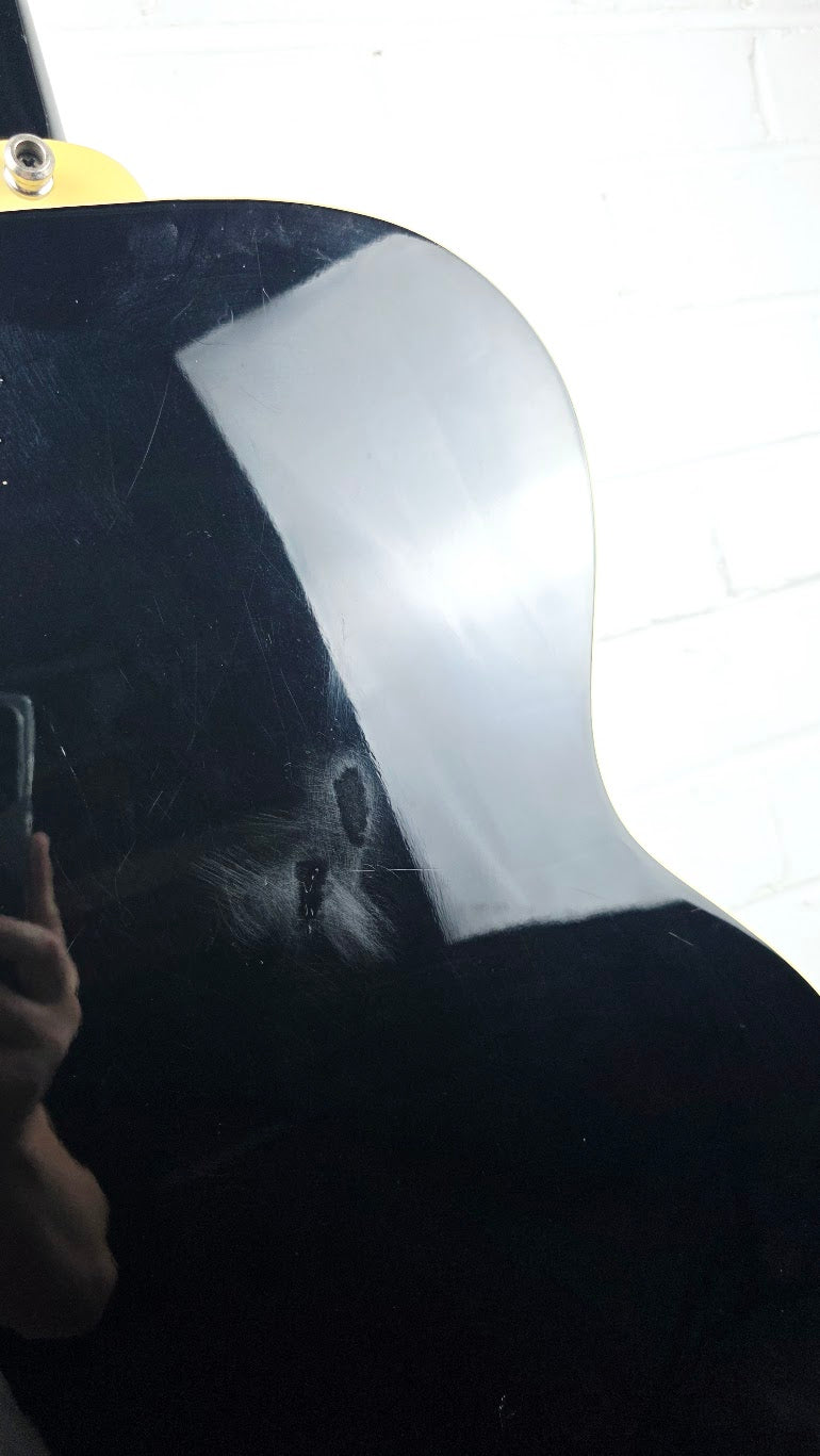 WASHBURN AB-10 BLACK ACOUSTIC 4 STRING BASS GUITAR