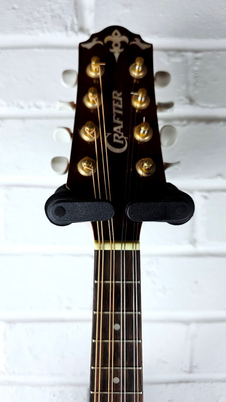 CRAFTER M70E ELECTRO ACOUSTIC RED BURST MANDOLIN + CASE