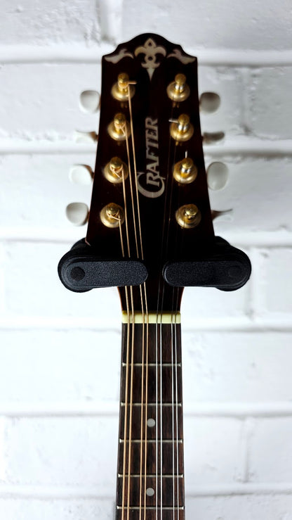 CRAFTER M70E ELECTRO ACOUSTIC RED BURST MANDOLIN + CASE